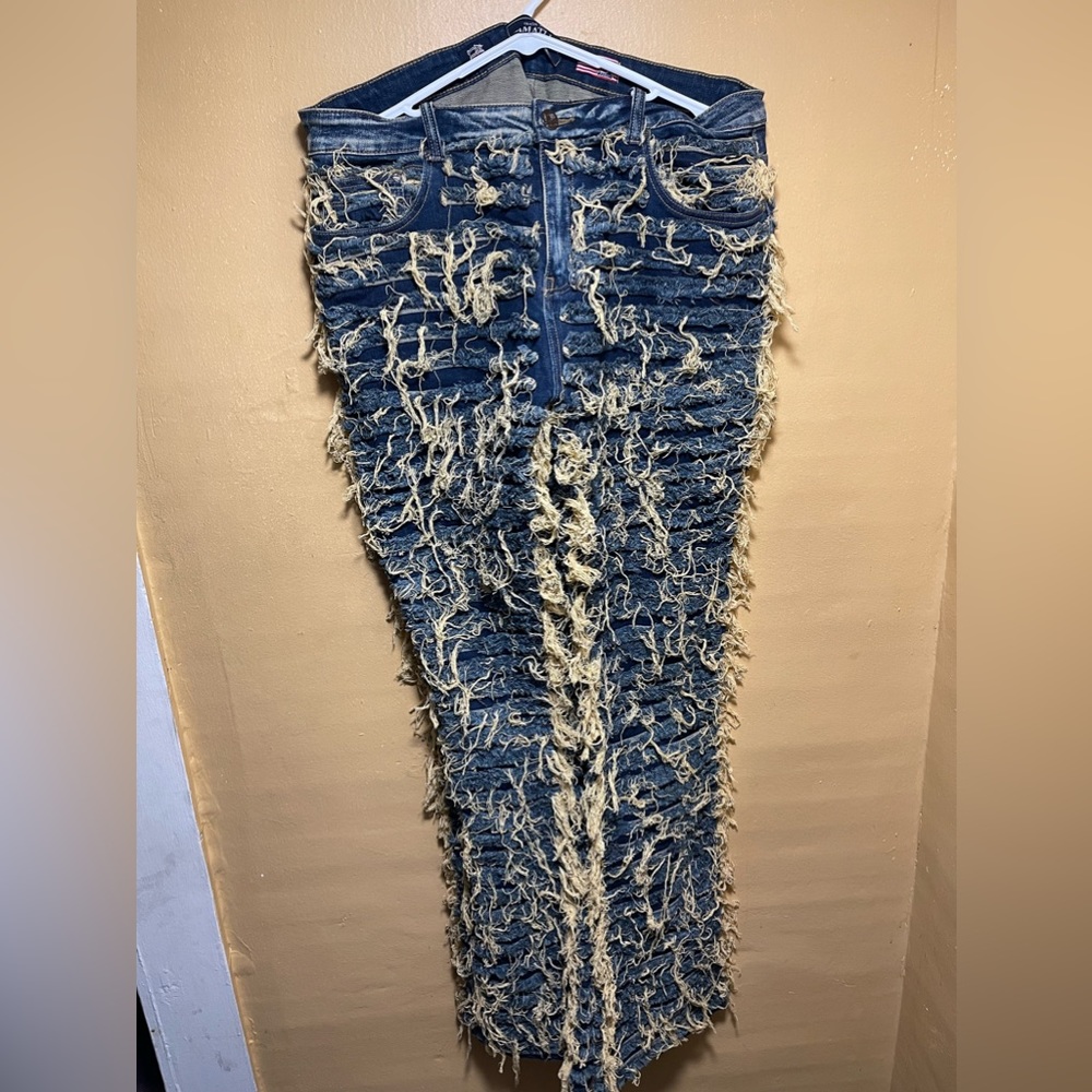 Damati Exclsuive Upscale Fashion Stacked Jeans